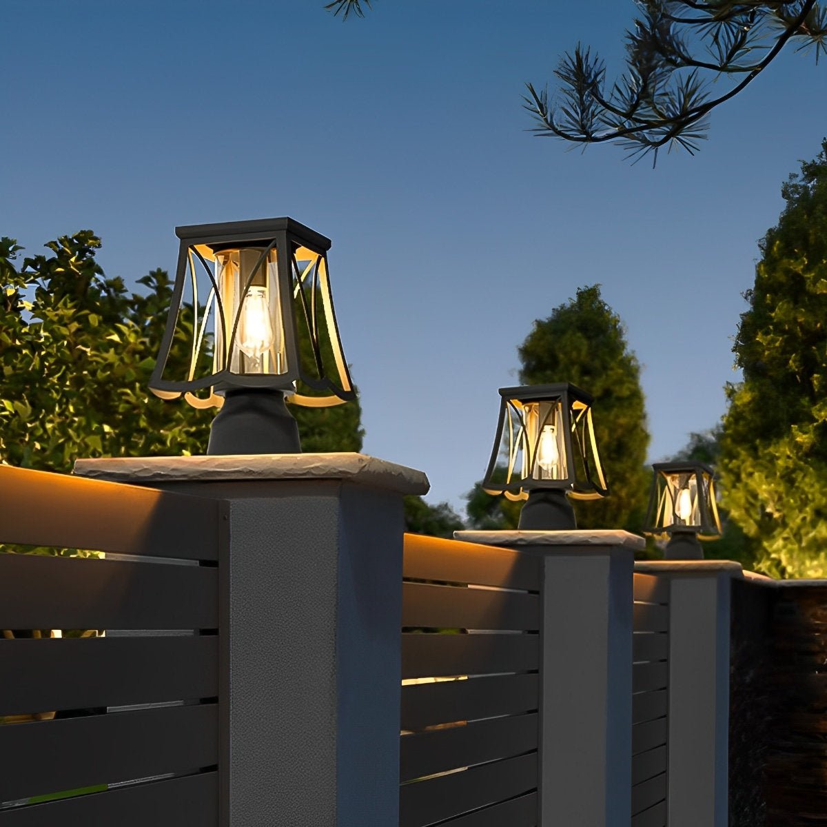 Waterproof Powerd LED Outdoor Post Lights